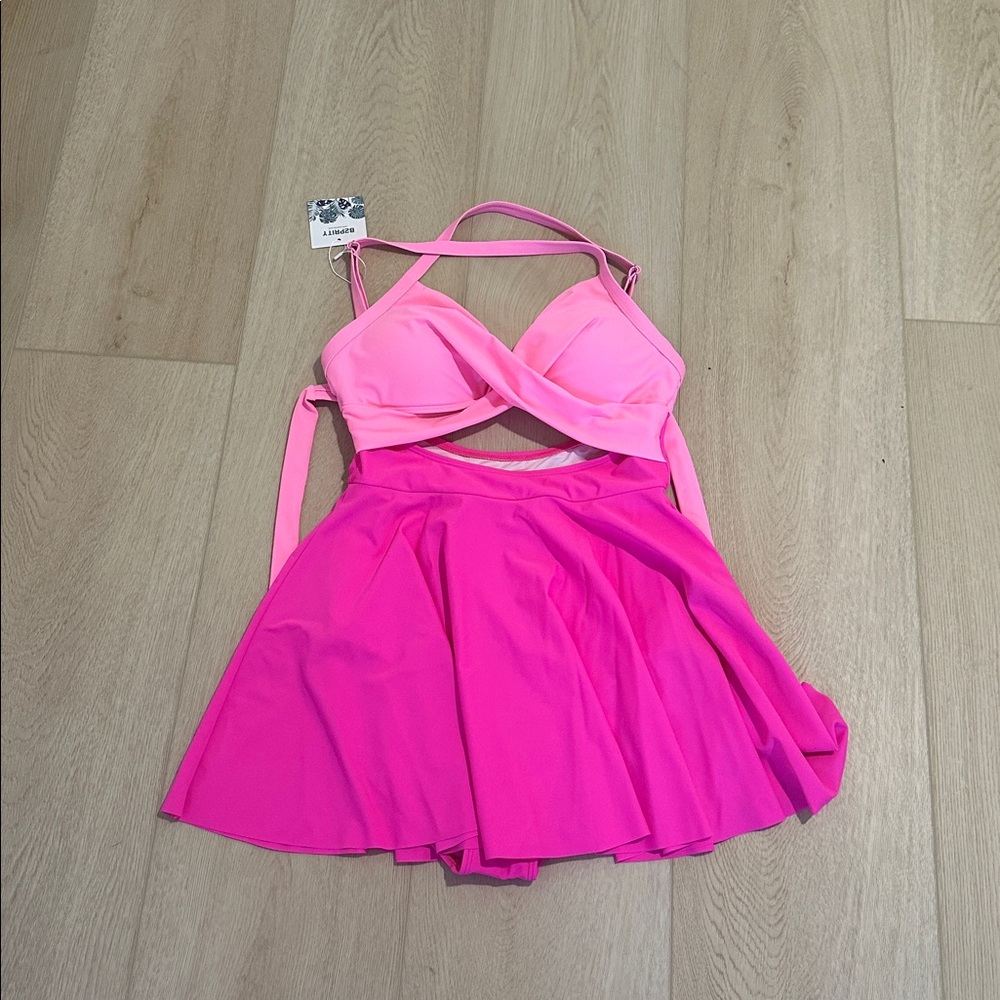 Pink Women's One Piece Swimsuit